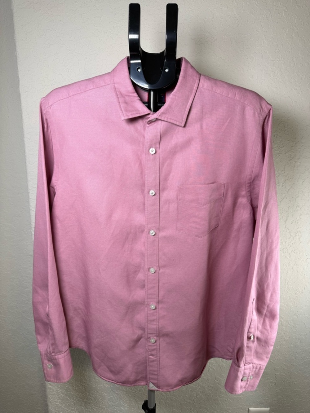 UNTUCKit Pink Button Front Long Sleeve Shirt Men’s Large
